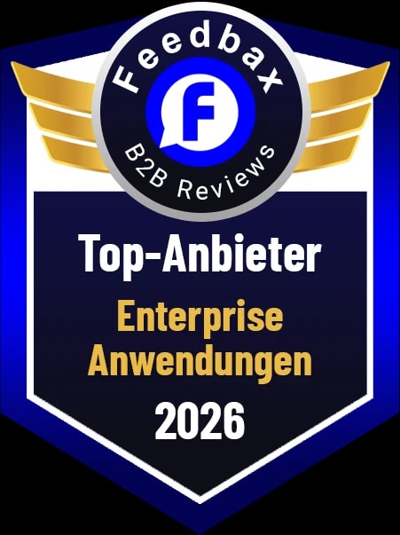 Award Top Anbieter Enterprise-Applications Feedbax