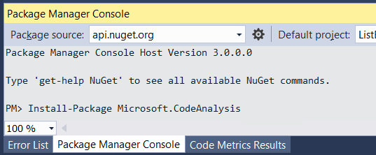 Installation von Roslyn