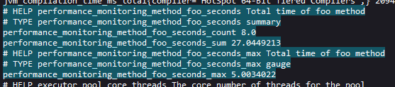 Monitoring foo